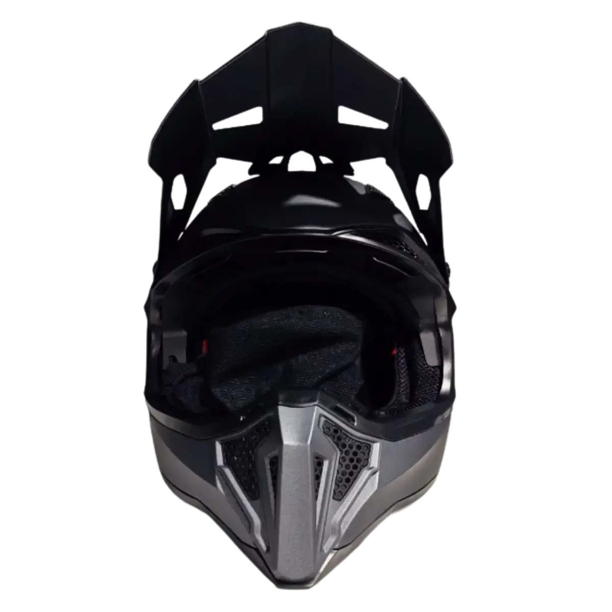 Κράνος μοτοσικλέτας Fgn A40 Γκρι ματ μπροστινή πλευρά