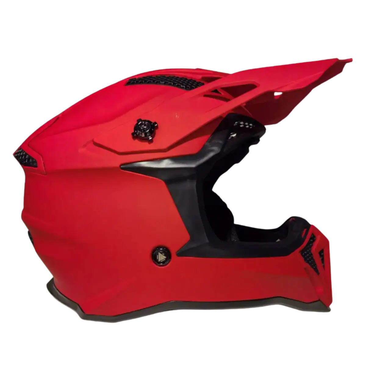 Κράνος μοτοσικλέτας Fgn A40 Κόκκινο ματ δεξιά πλευρά