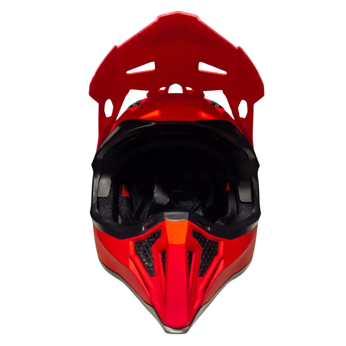 Κράνος μοτοσικλέτας Fgn A40 Κόκκινο ματ μπροστινή πλευρά