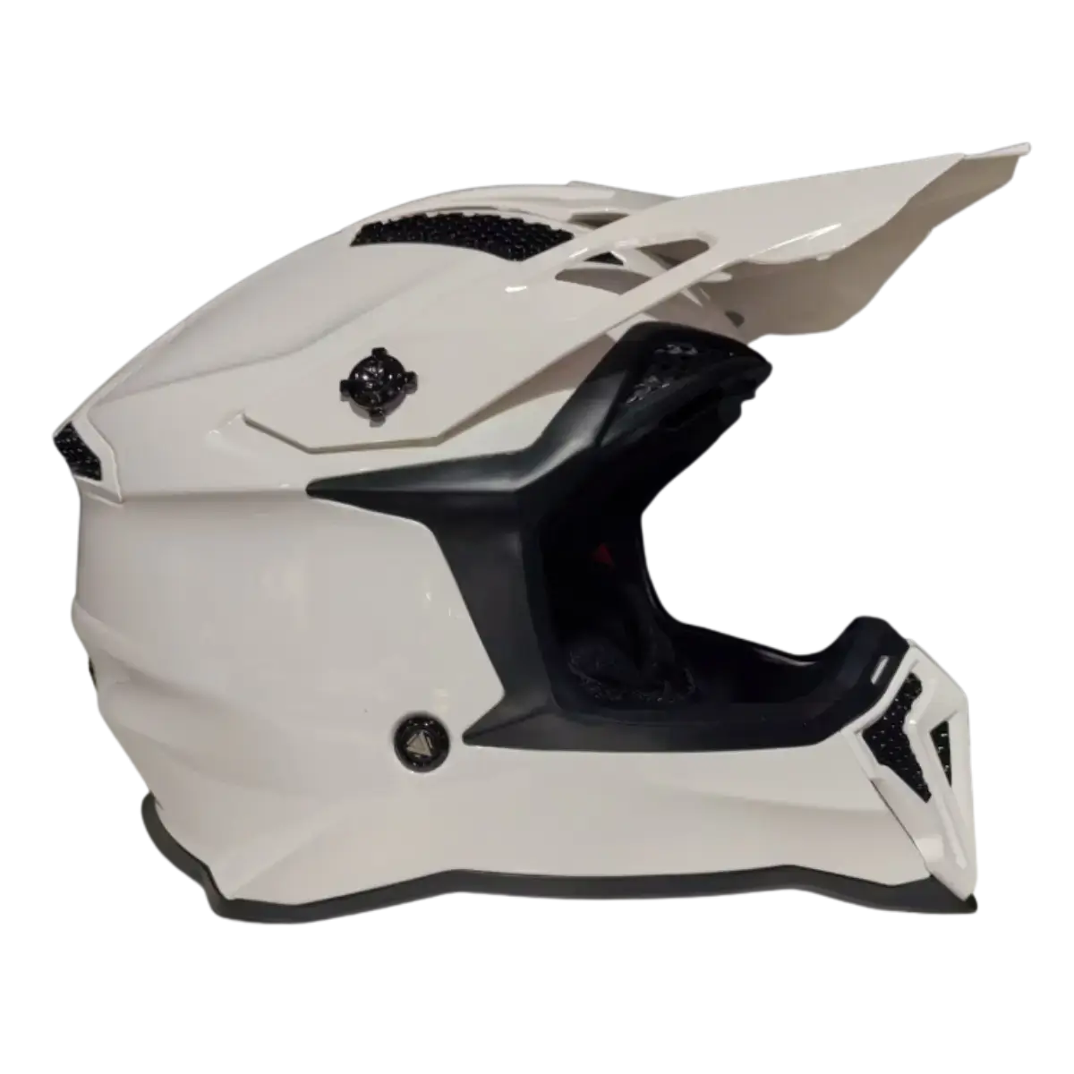 Κράνος μοτοσικλέτας Fgn A40 Λευκό δεξιά πλευρά