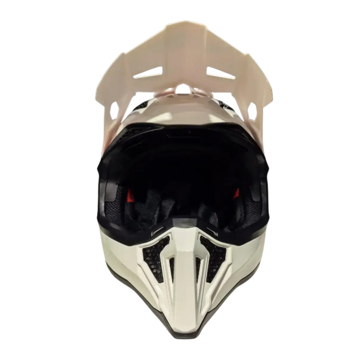 Κράνος μοτοσικλέτας Fgn A40 Λευκό μπροστινή πλευρά