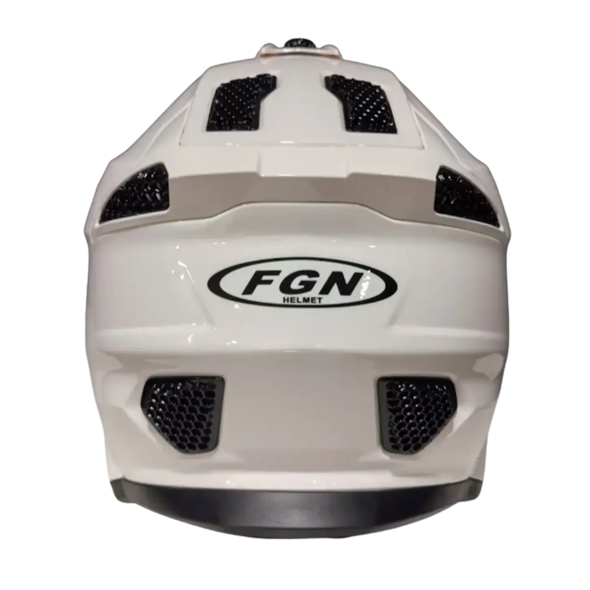 Κράνος μοτοσικλέτας Fgn A40 Λευκό πίσω πλευρά