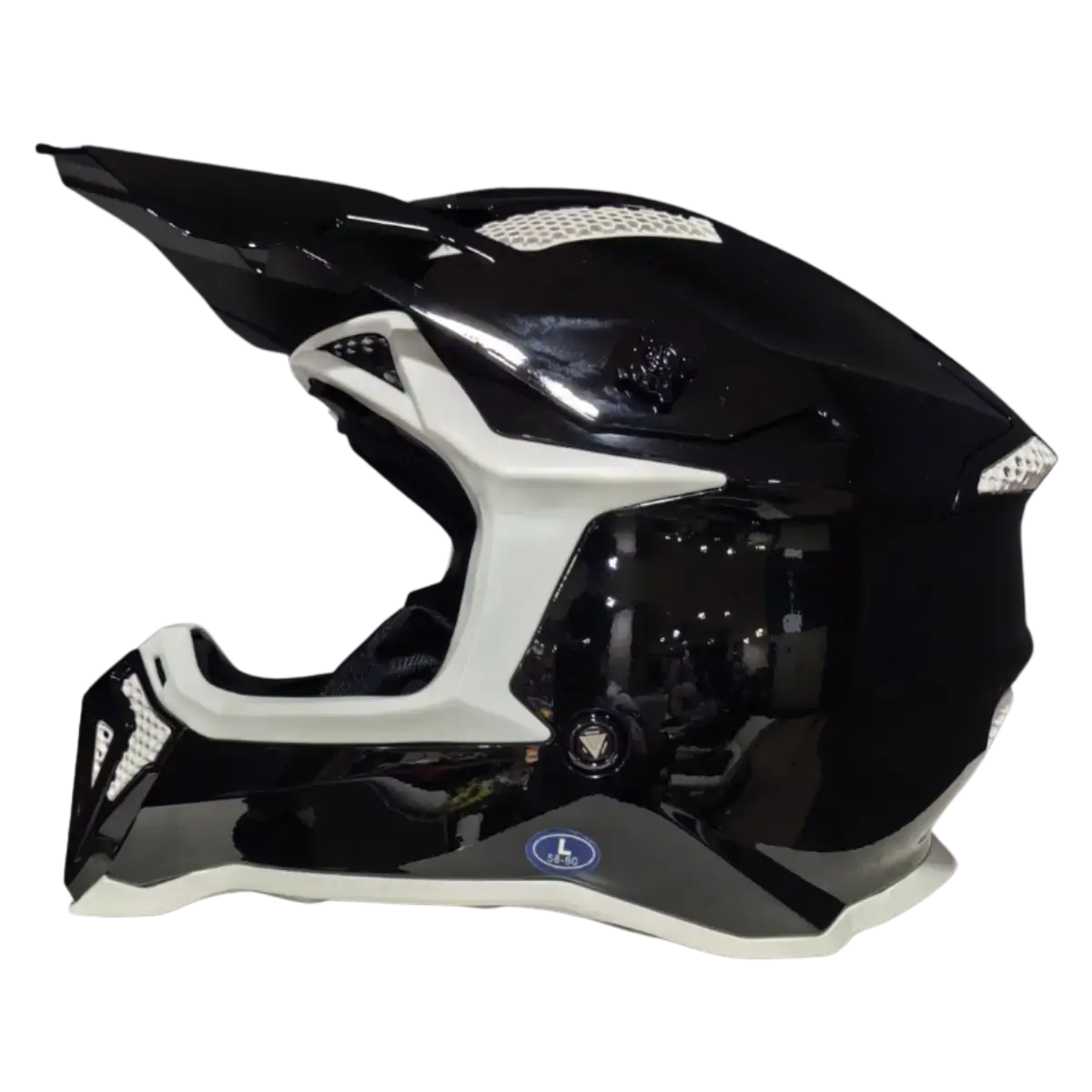 Κράνος μοτοσικλέτας Fgn A40 Μαύρο αριστερή πλευρά