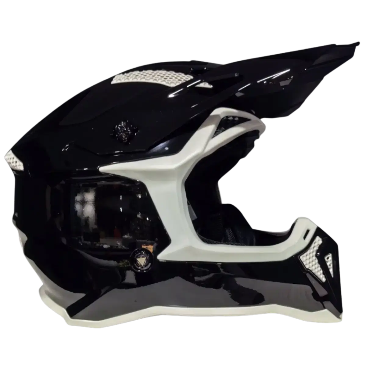 Κράνος μοτοσικλέτας Fgn A40 Μαύρο δεξιά πλευρά