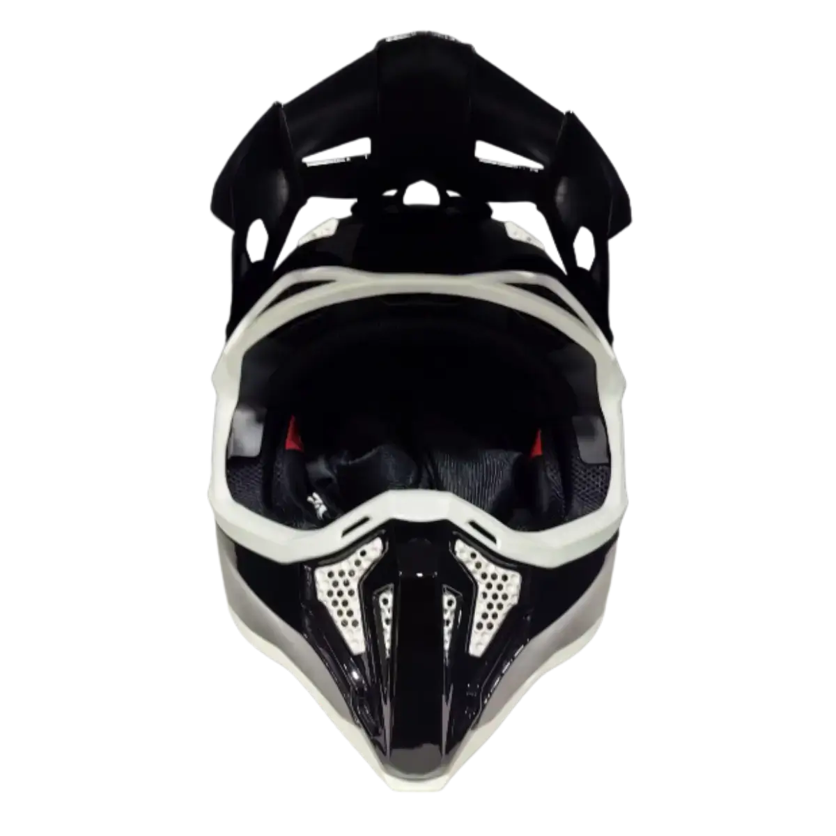 Κράνος μοτοσικλέτας Fgn A40 Μαύρο μπροστινή πλευρά