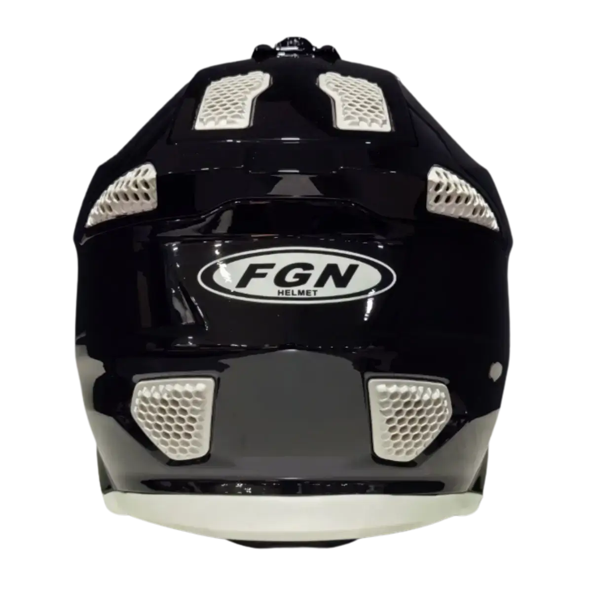 Κράνος μοτοσικλέτας Fgn A40 Μαύρο πίσω πλευρά
