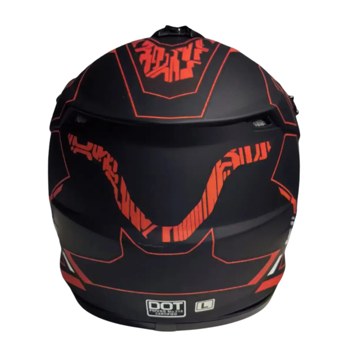 Moto Kaska A70 Red Black Dot – Zadna Chast.webp